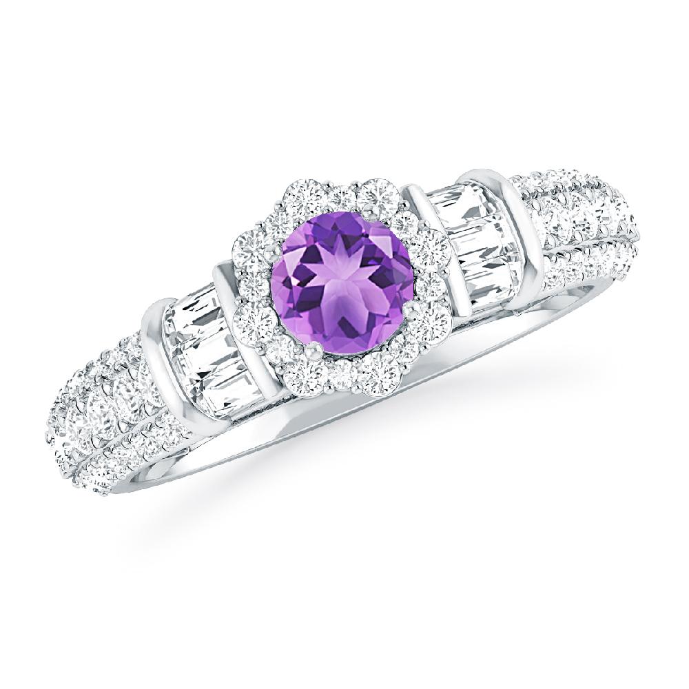 White Gold - Amethyst