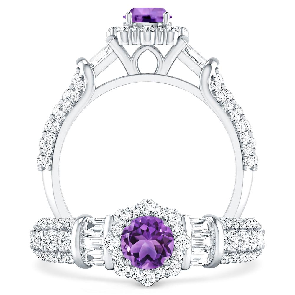 White Gold - Amethyst