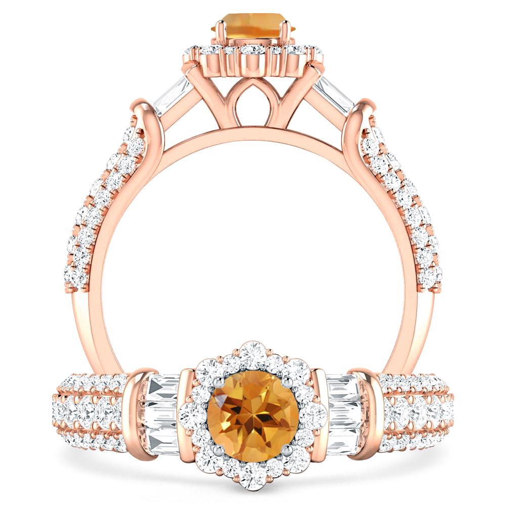 Rose Gold - Citrine