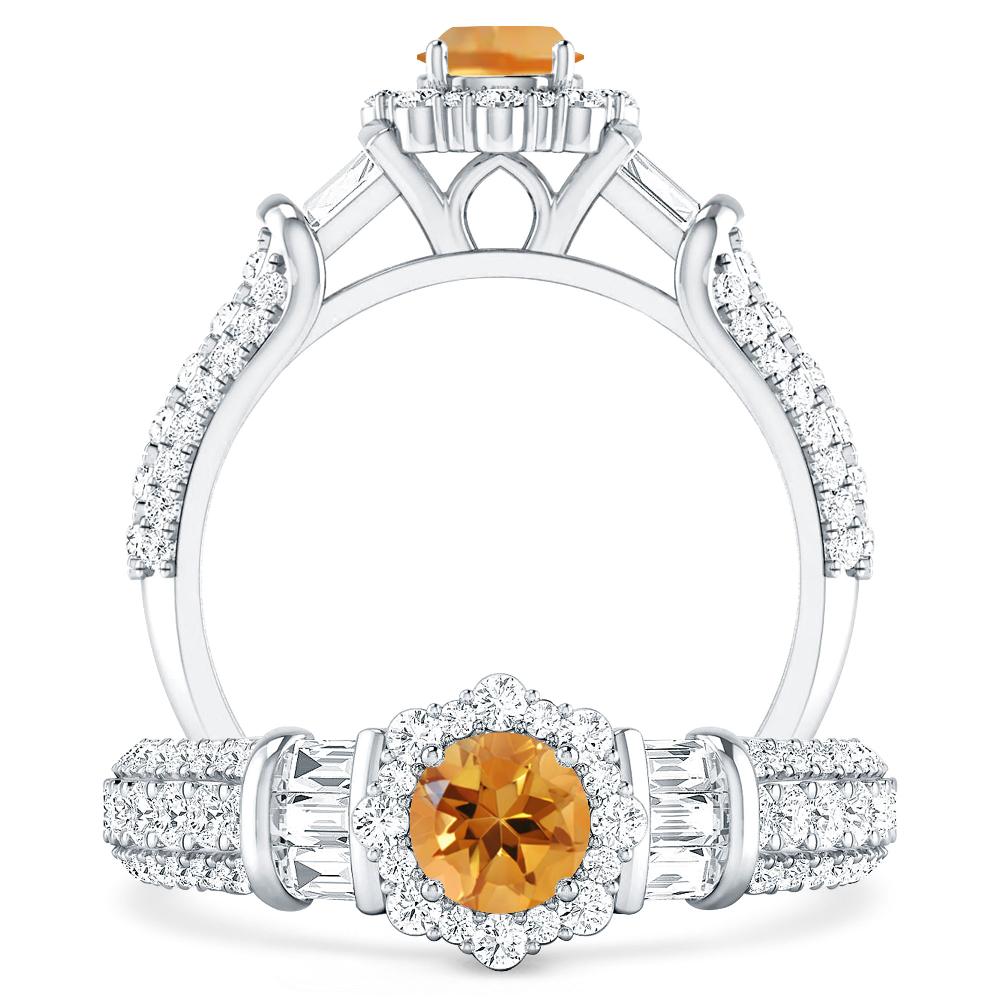 White Gold - Citrine