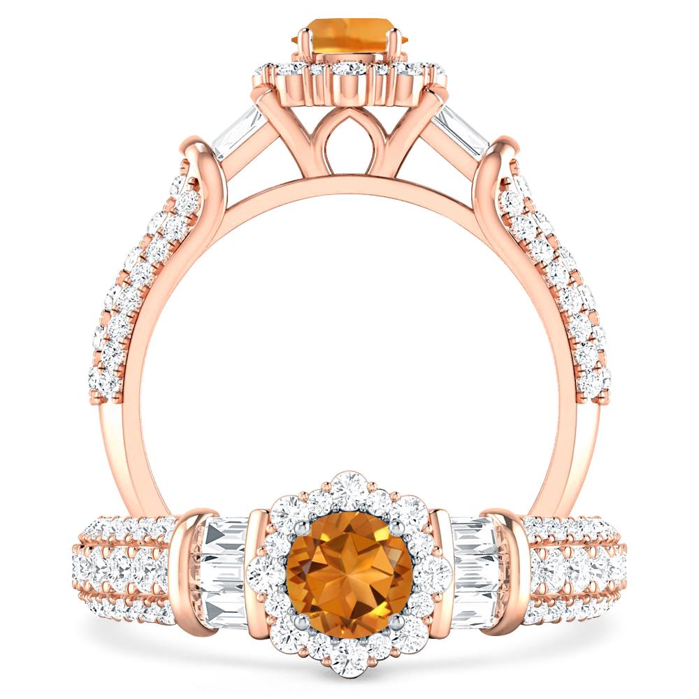 Rose Gold - Citrine