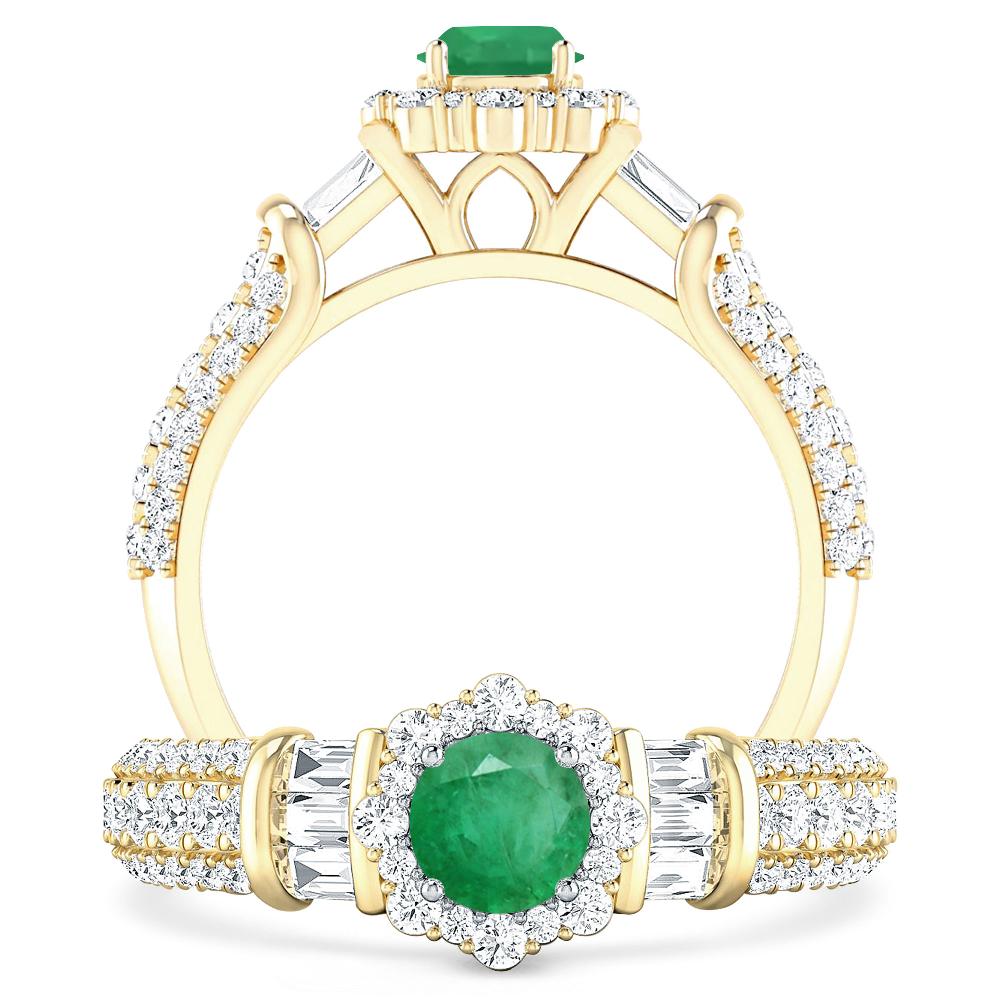 Yellow Gold - Emerald