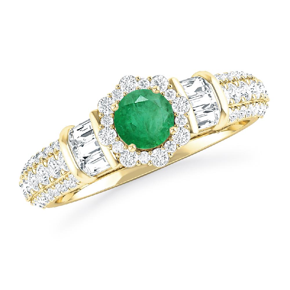 Yellow Gold - Emerald