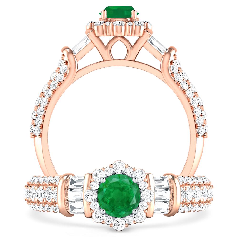 Rose Gold - Emerald