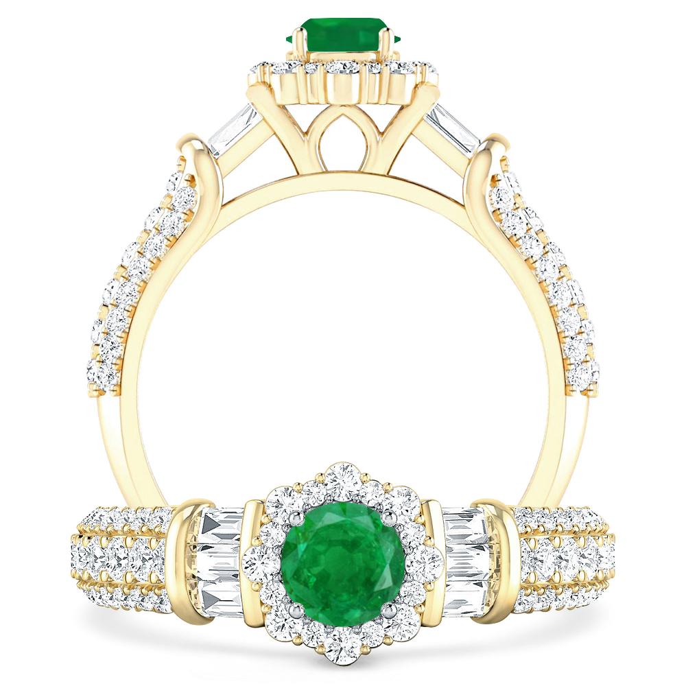 Yellow Gold - Emerald