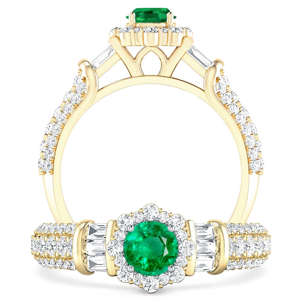 Yellow Gold - Emerald