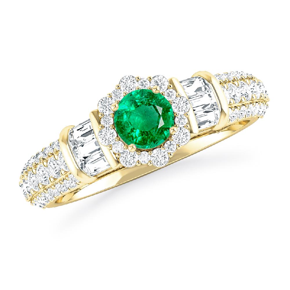 Yellow Gold - Emerald