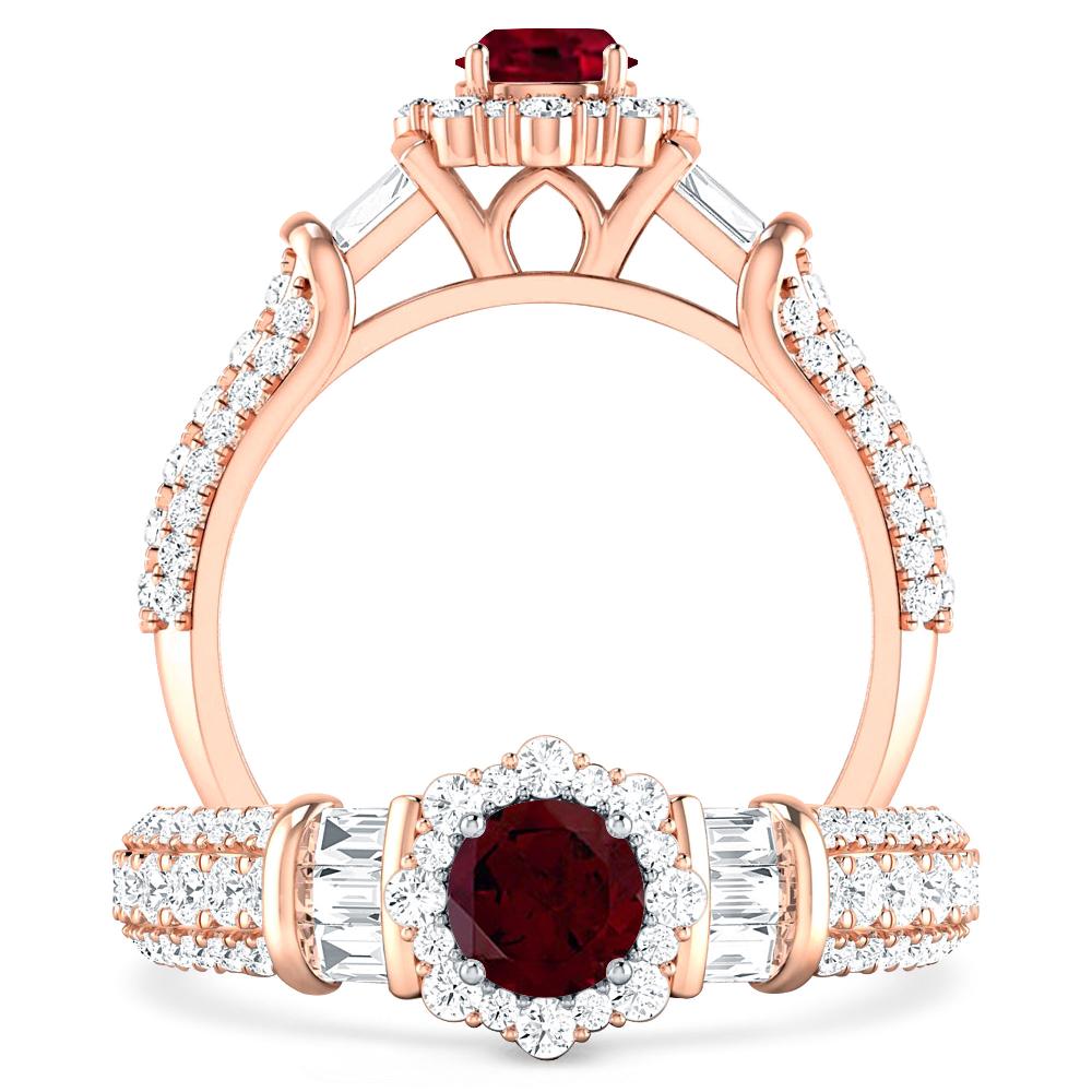 Rose Gold - Garnet