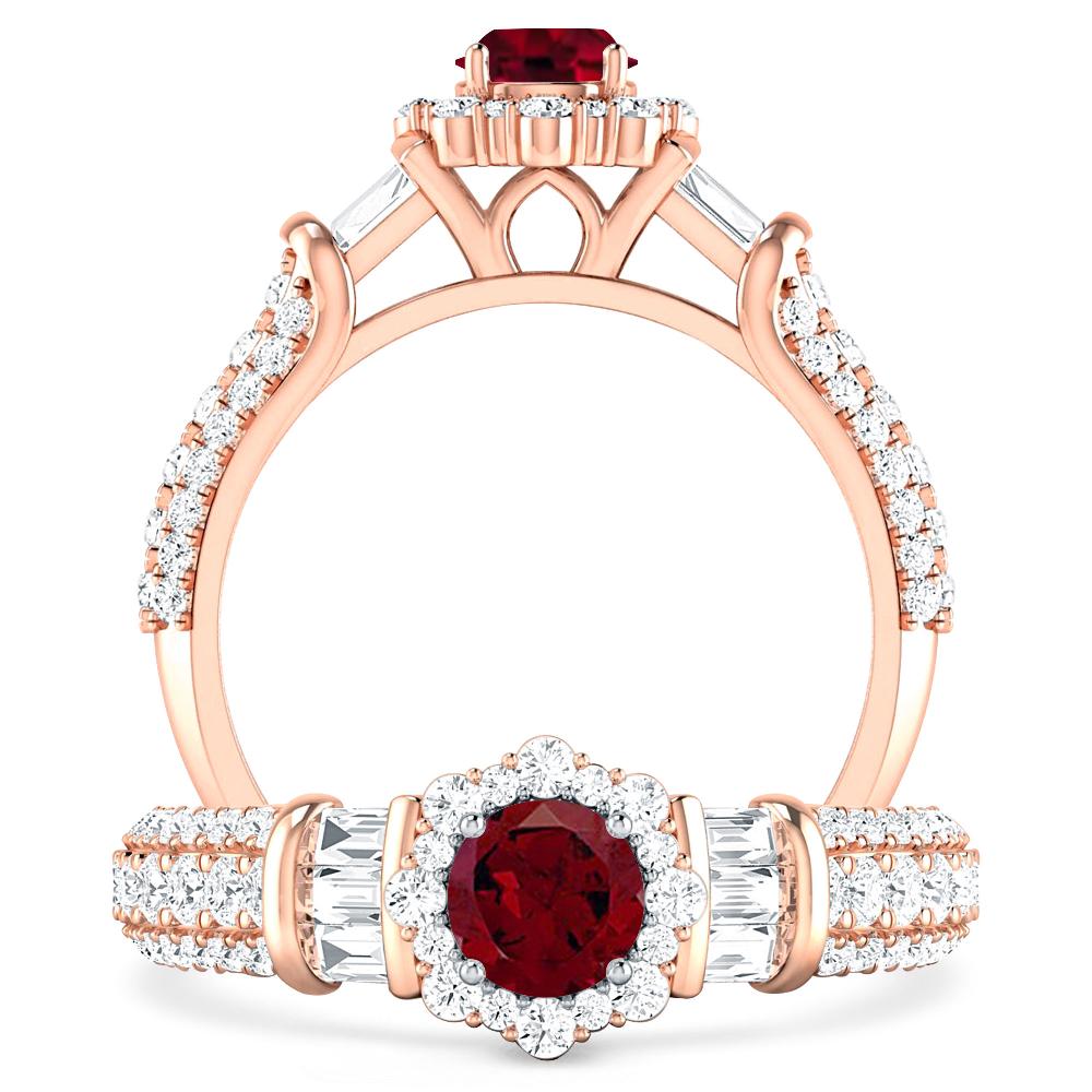 Rose Gold - Garnet