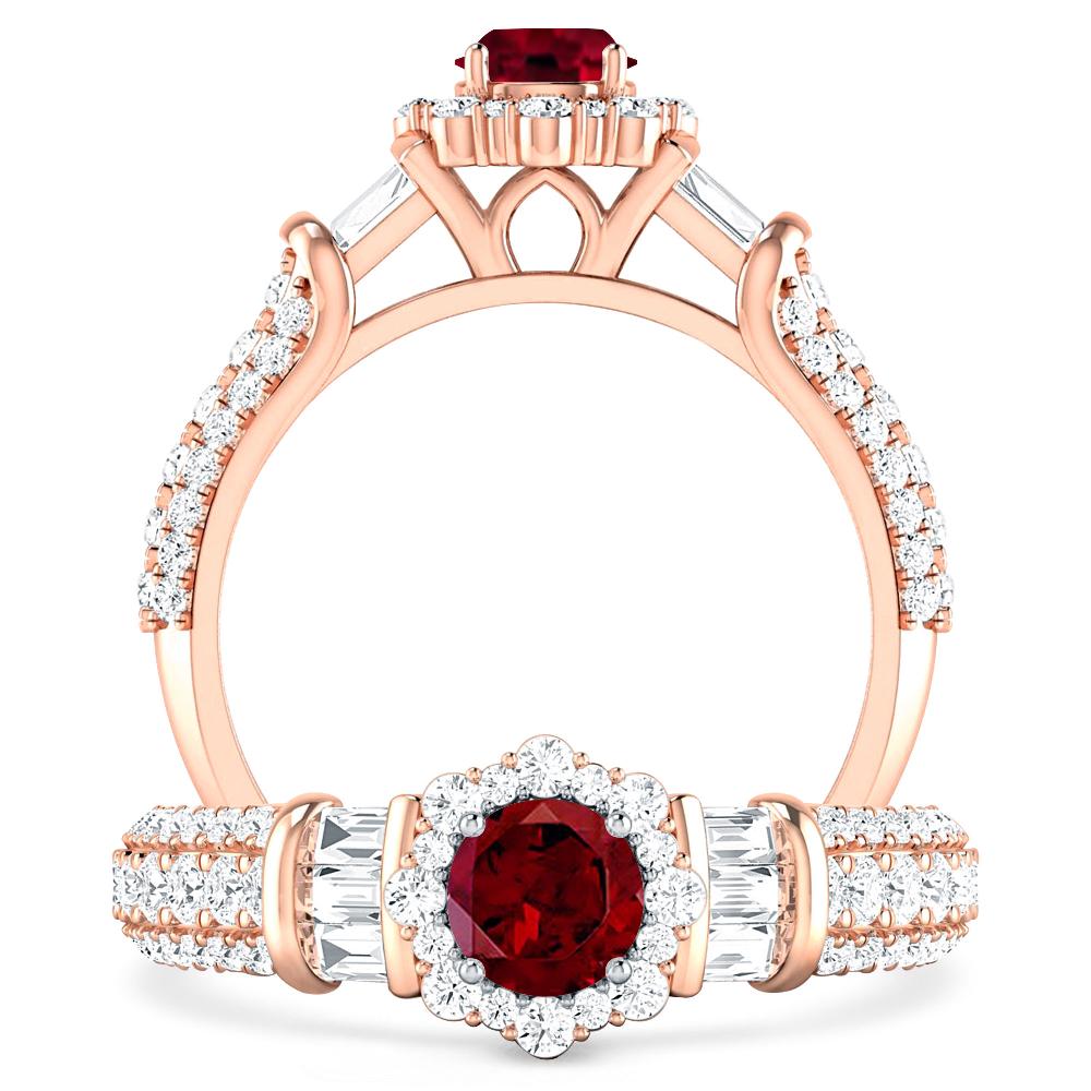 Rose Gold - Garnet