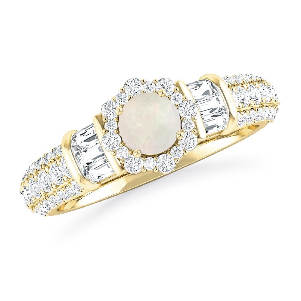 Yellow Gold - Opal