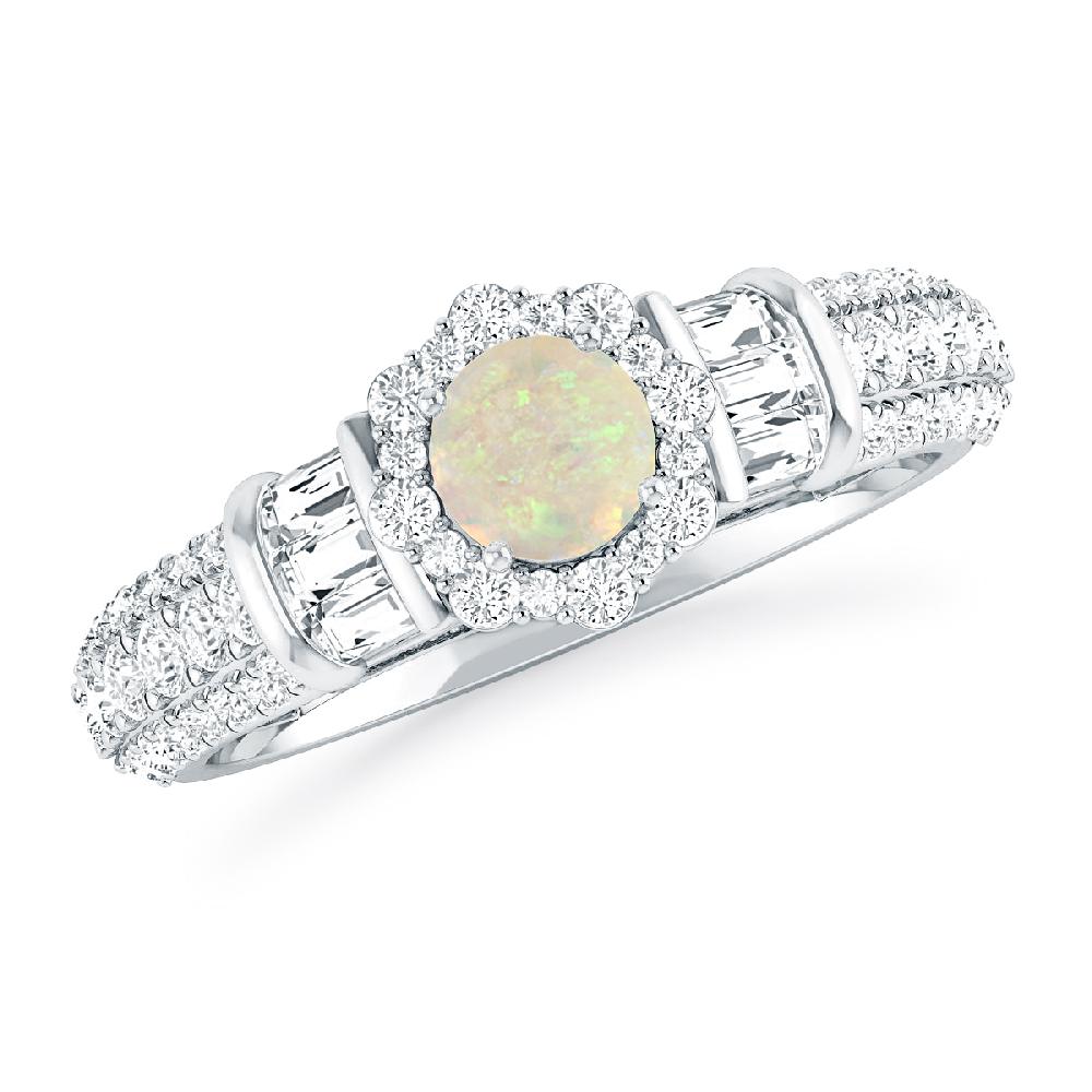 White Gold - Opal