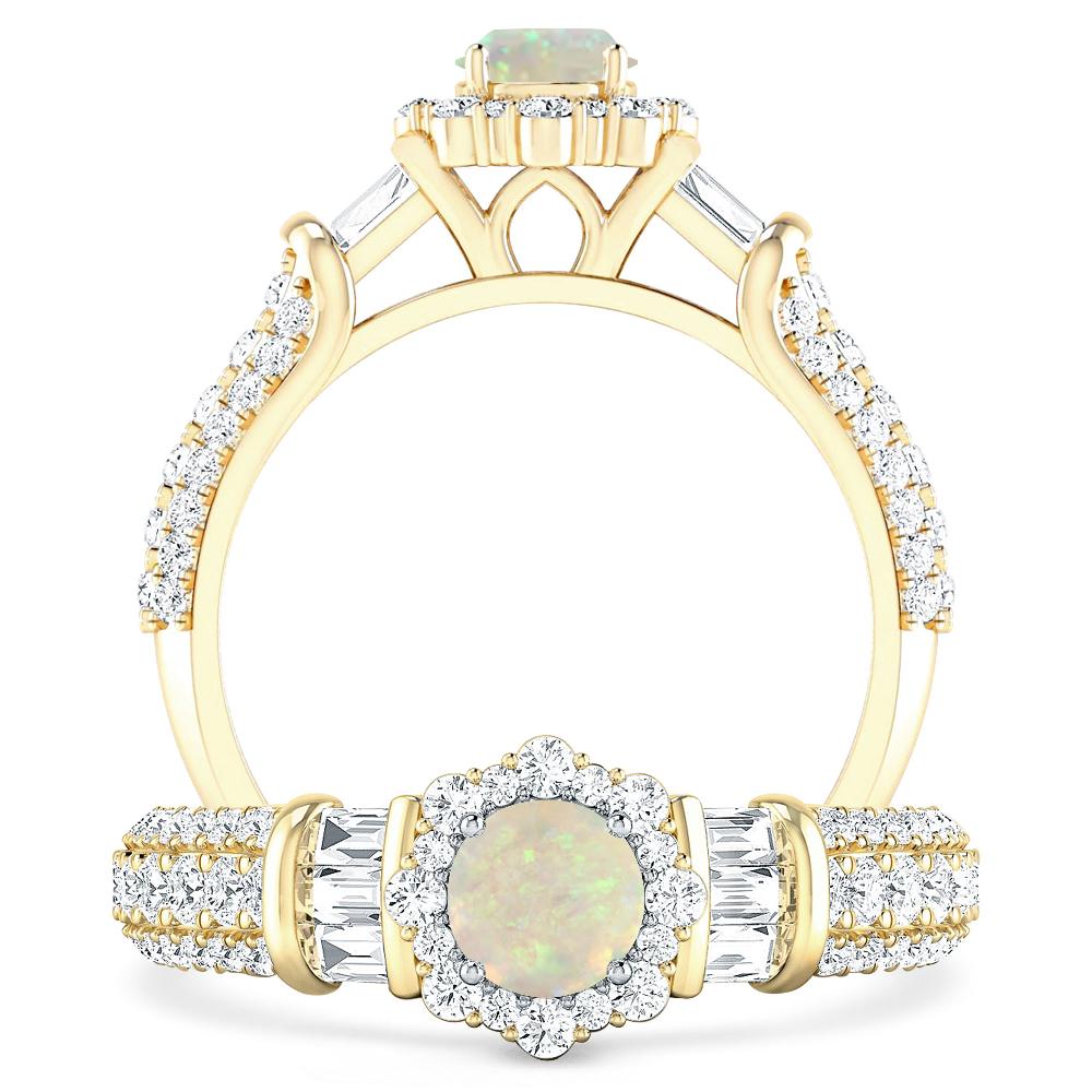 Yellow Gold - Opal