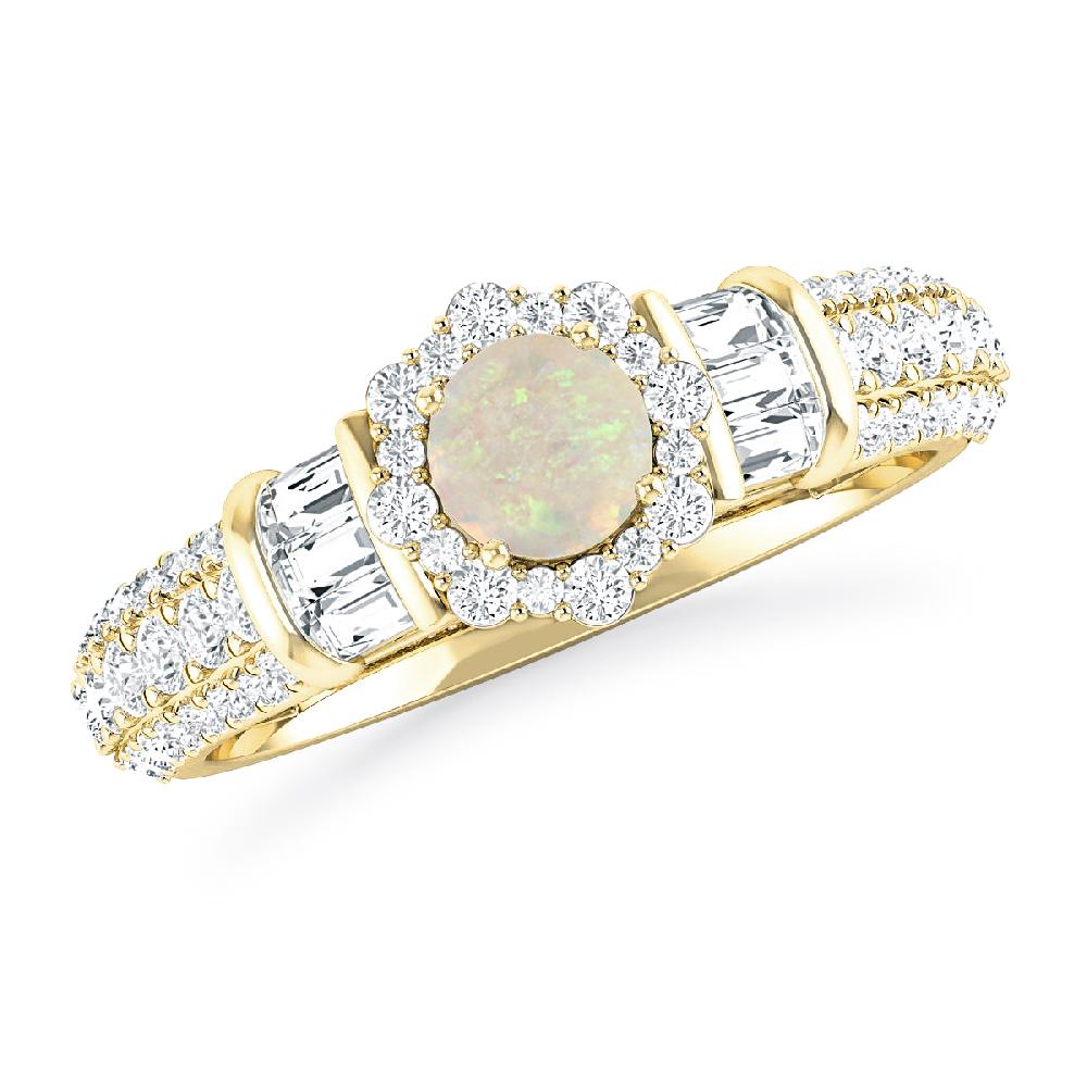 Yellow Gold - Opal