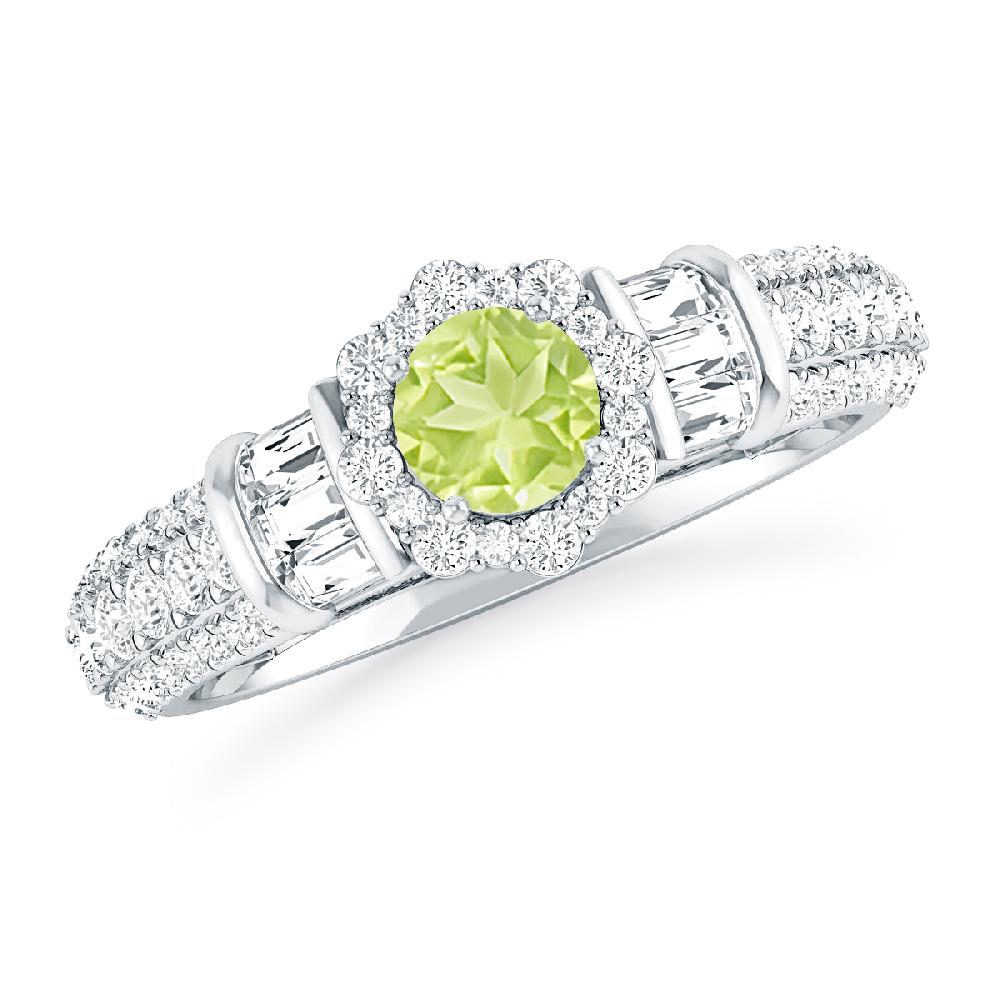 White Gold - Peridot