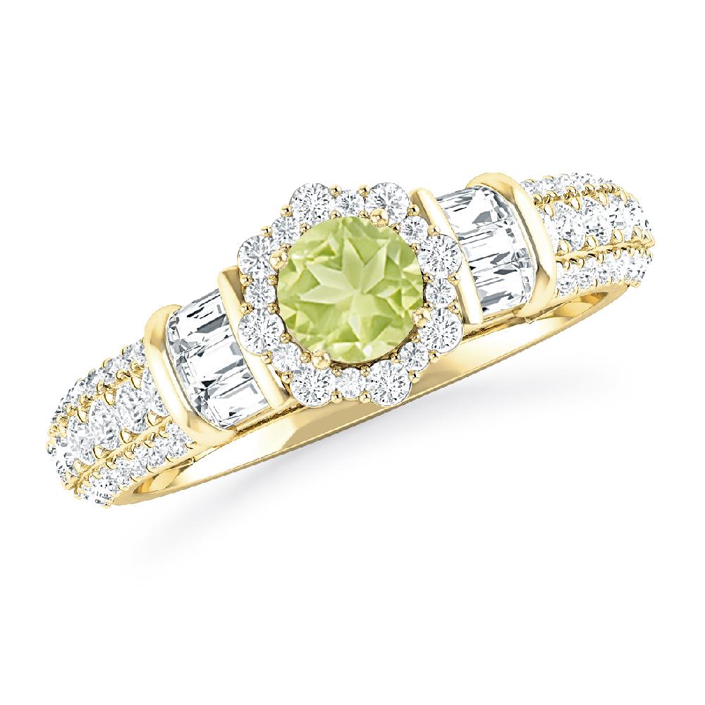 Yellow Gold - Peridot