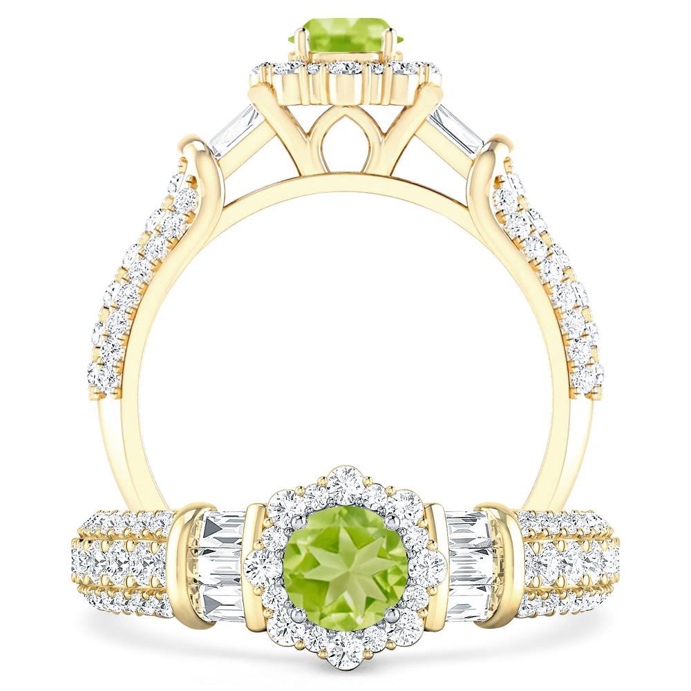 Yellow Gold - Peridot