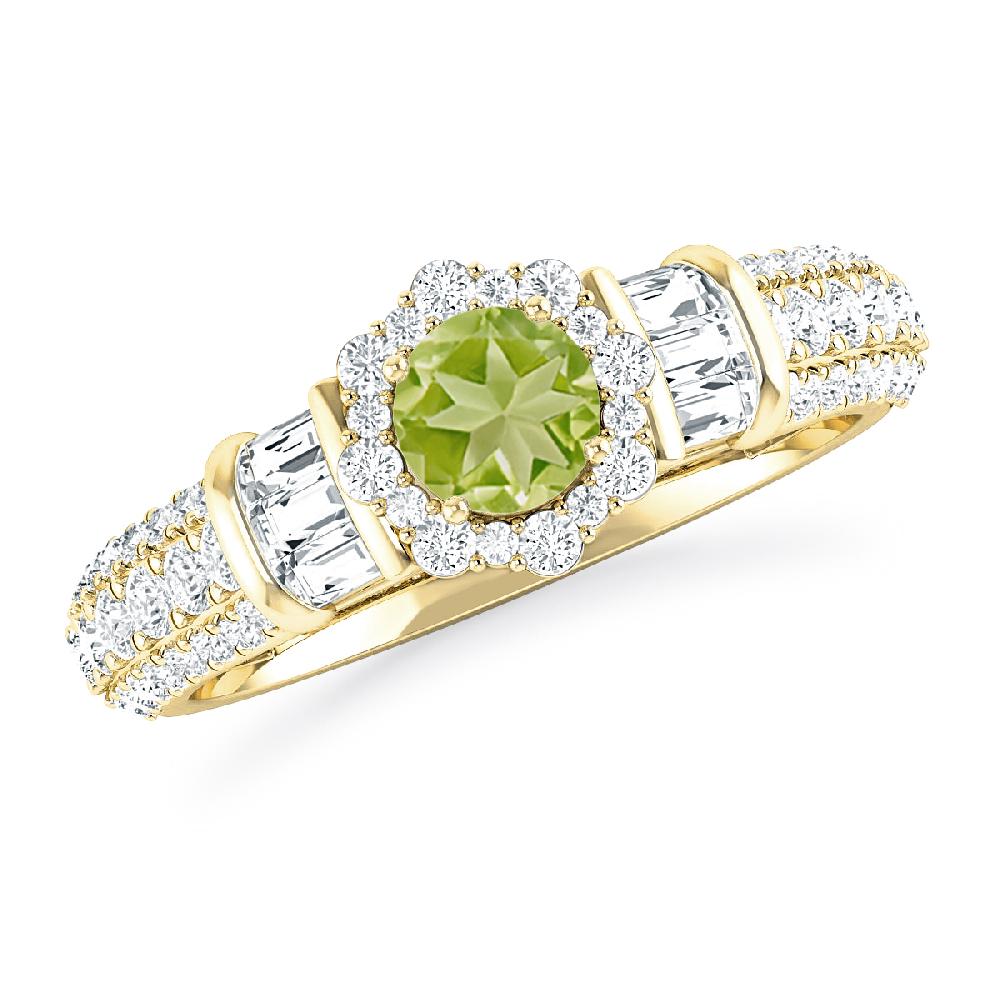 Yellow Gold - Peridot