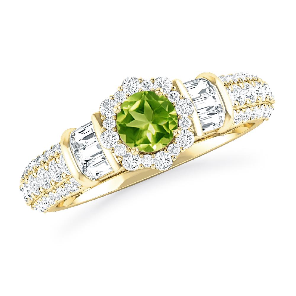 Yellow Gold - Peridot