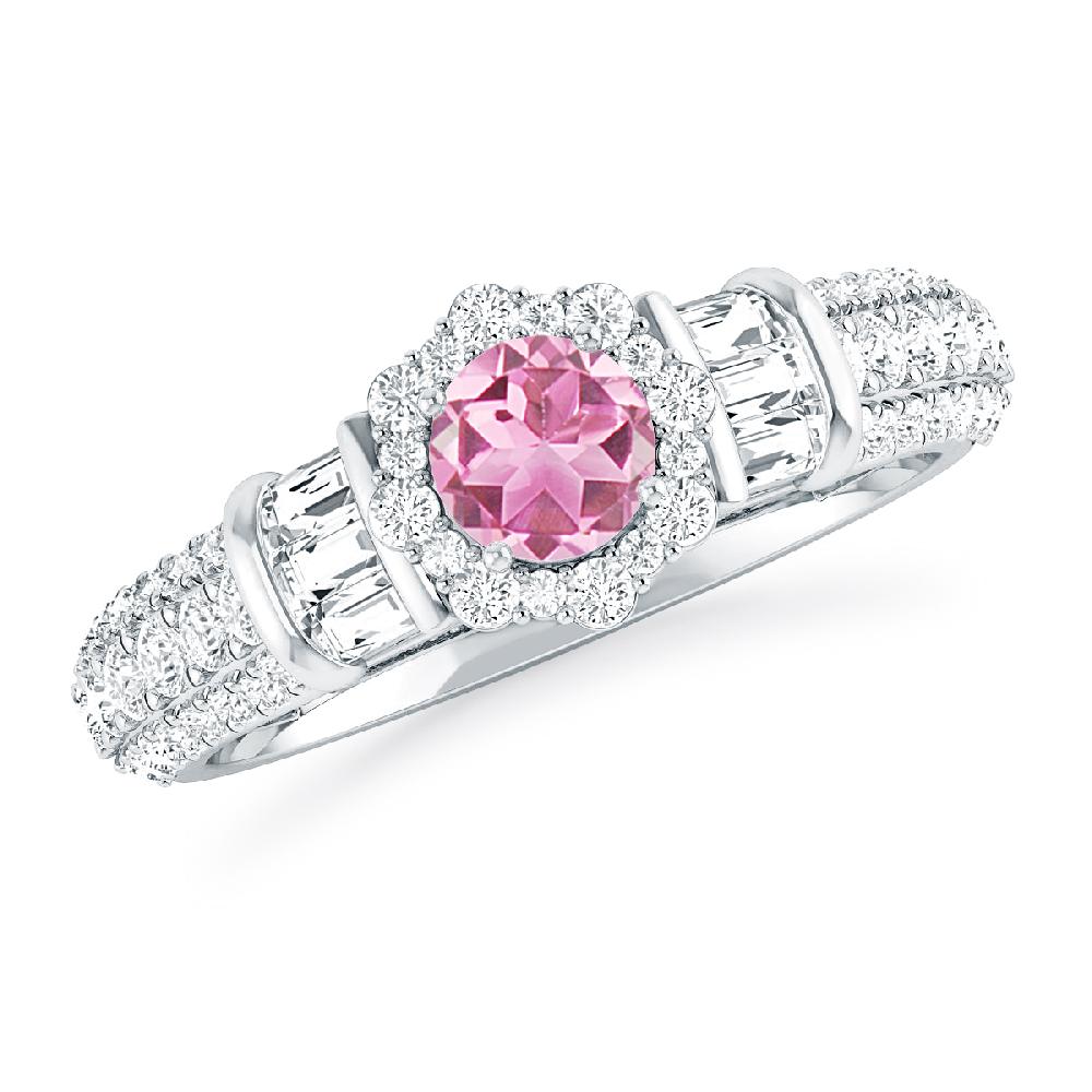 White Gold - Pink Tourmaline