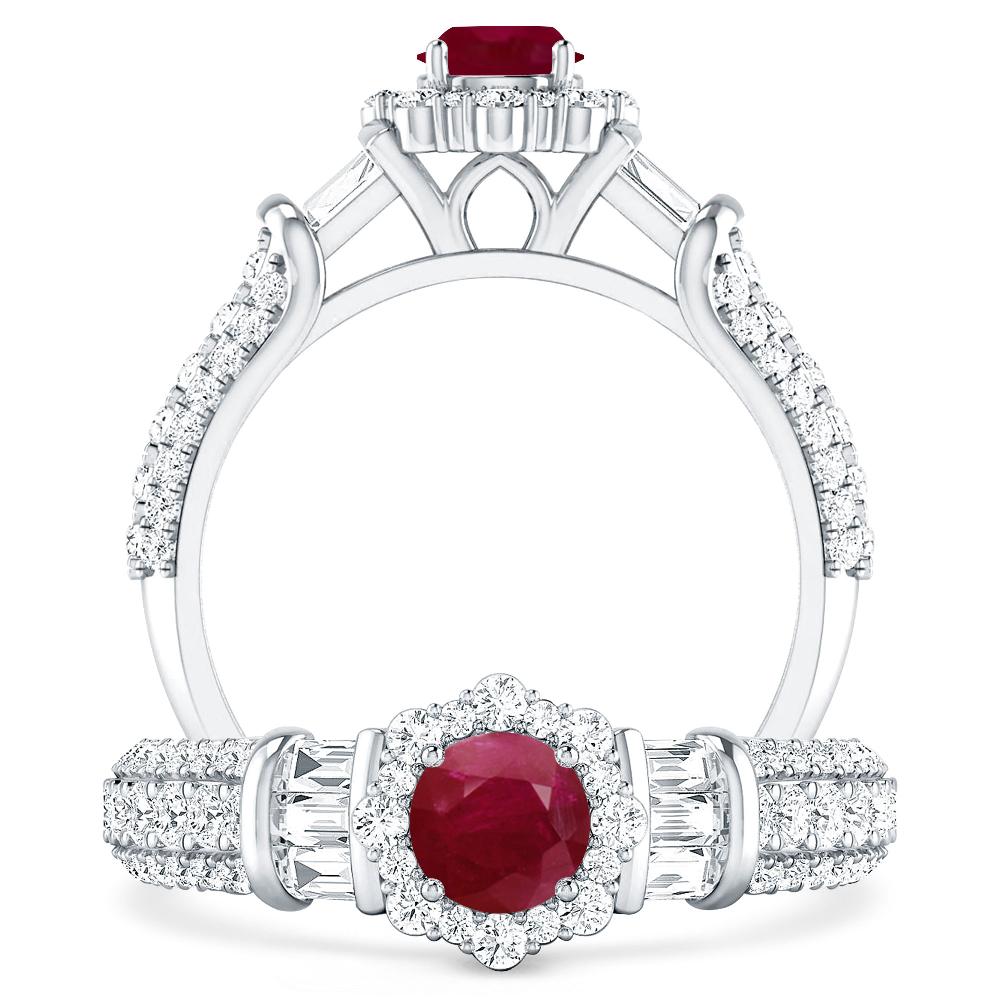 White Gold - Ruby