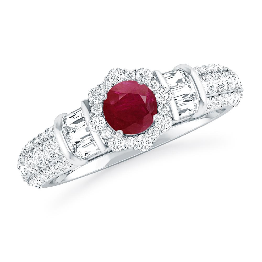 White Gold - Ruby