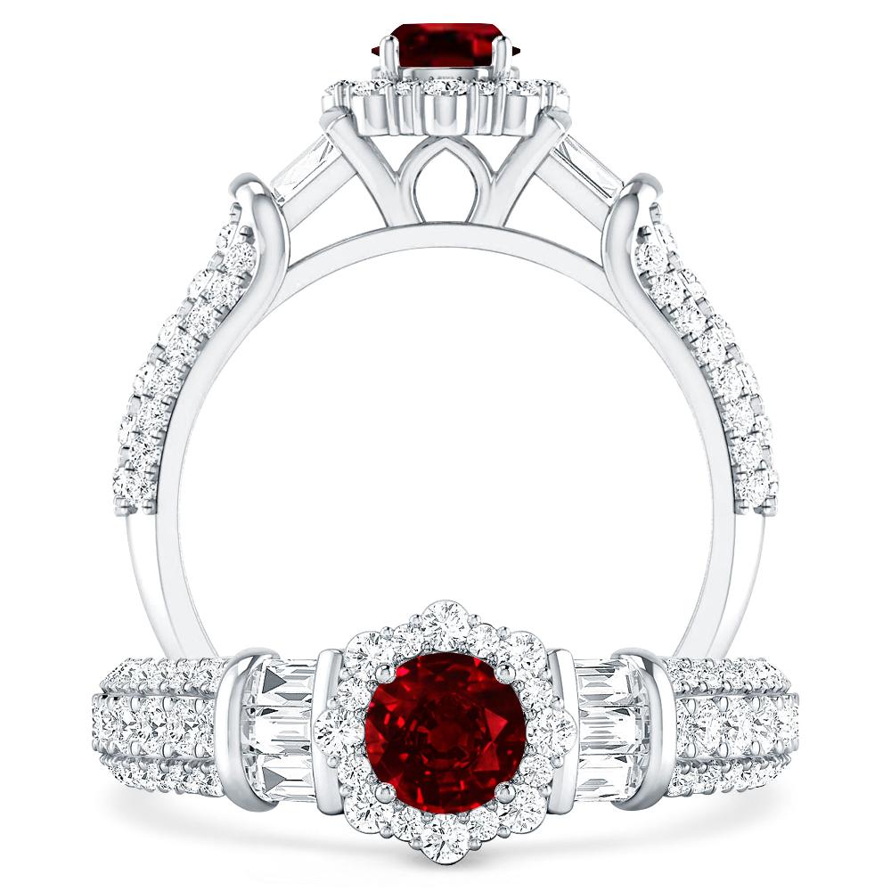 White Gold - Ruby