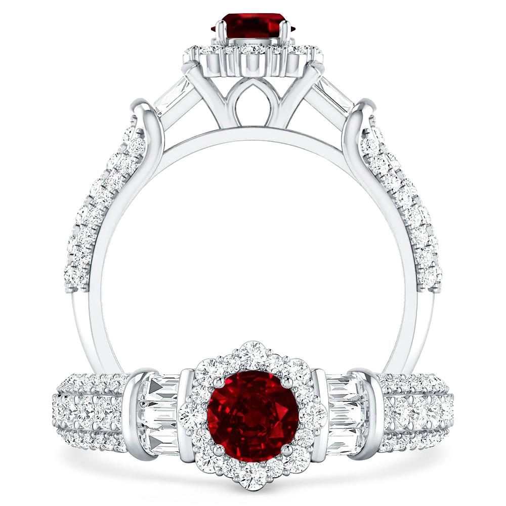 White Gold - Ruby