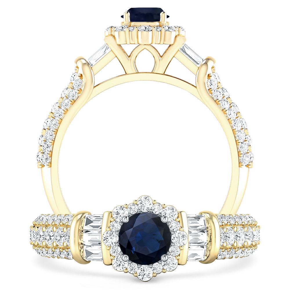 Yellow Gold - Sapphire