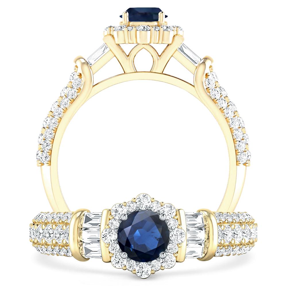 Yellow Gold - Sapphire