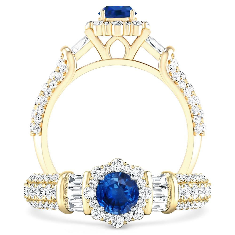 Yellow Gold - Sapphire