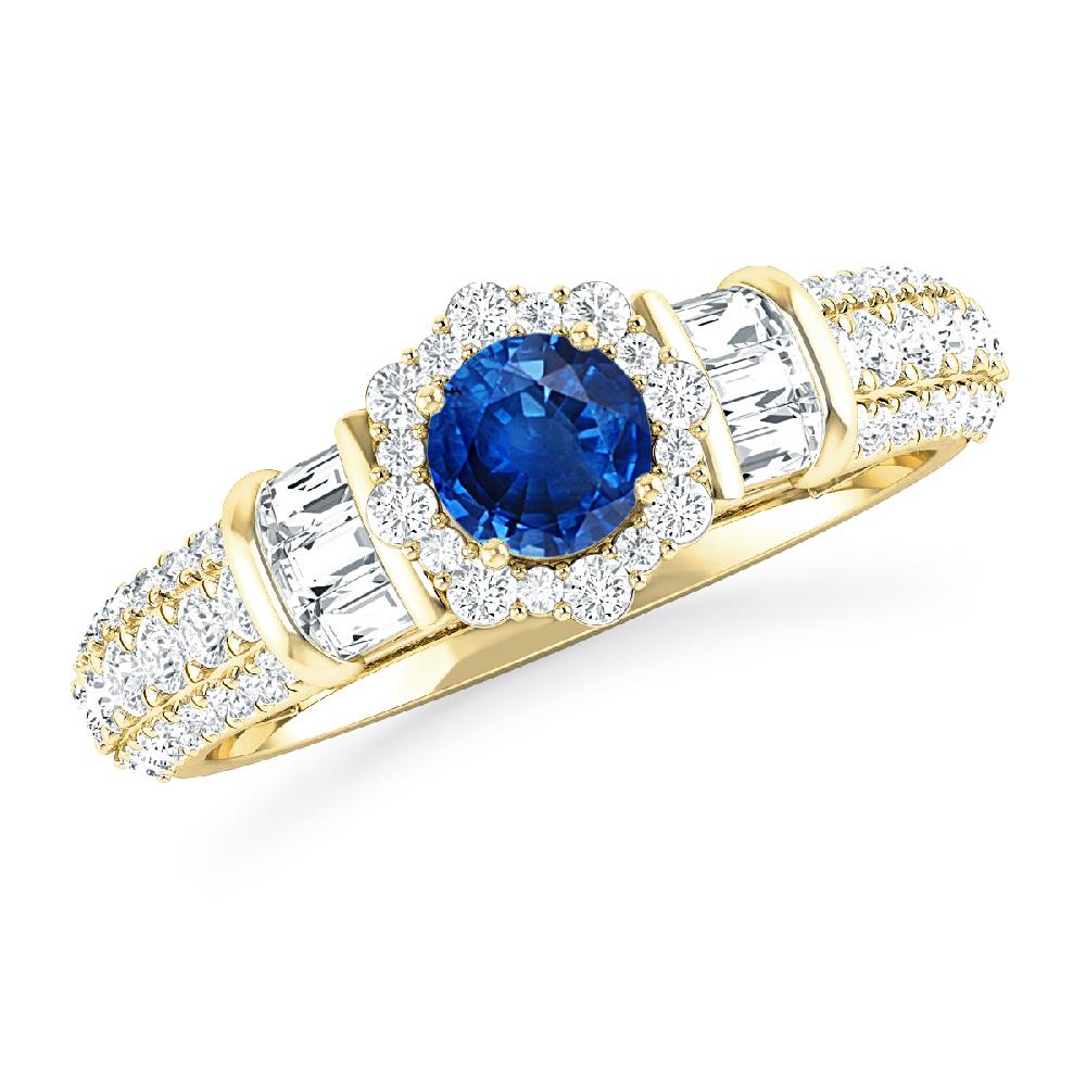 Yellow Gold - Sapphire