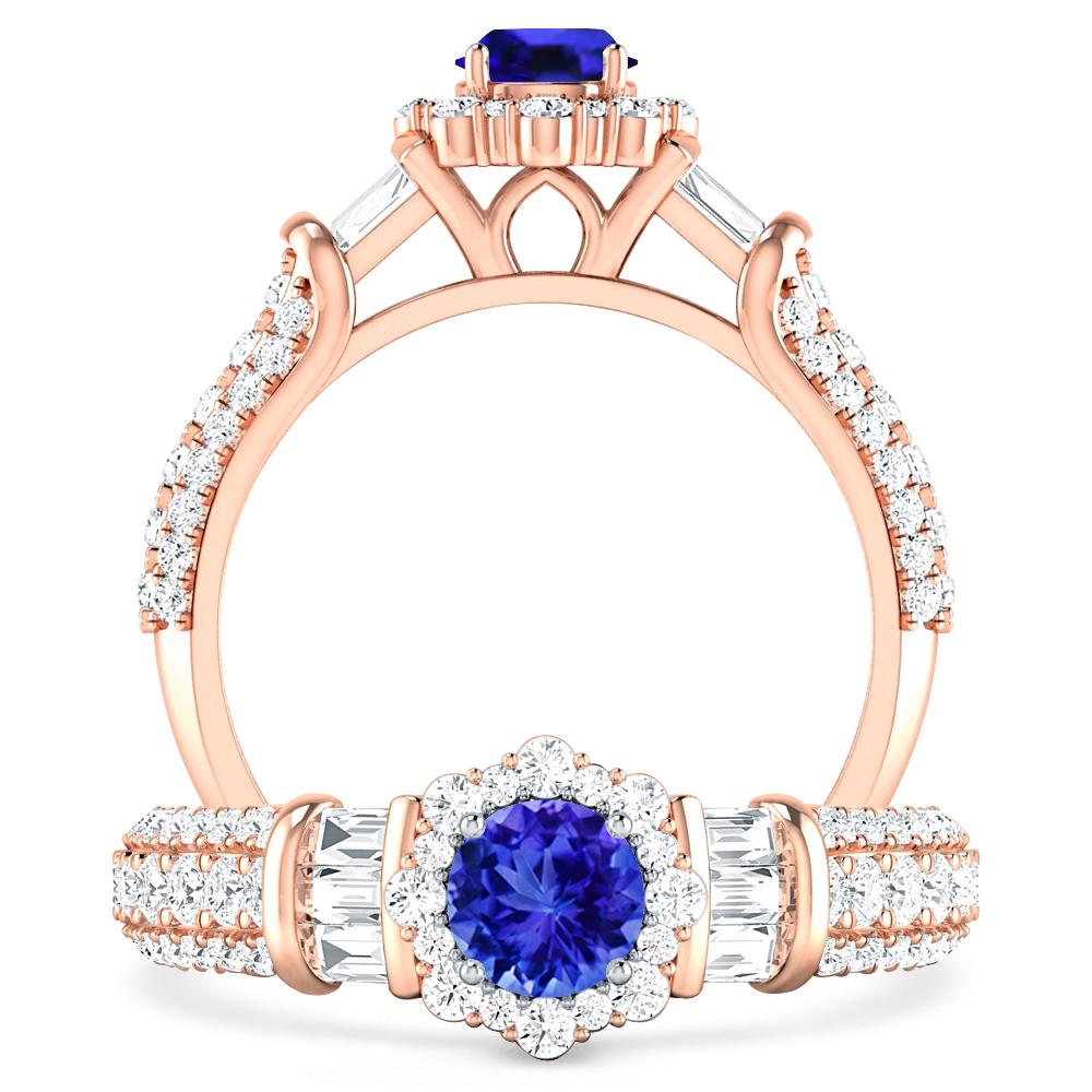 Rose Gold - Tanzanite