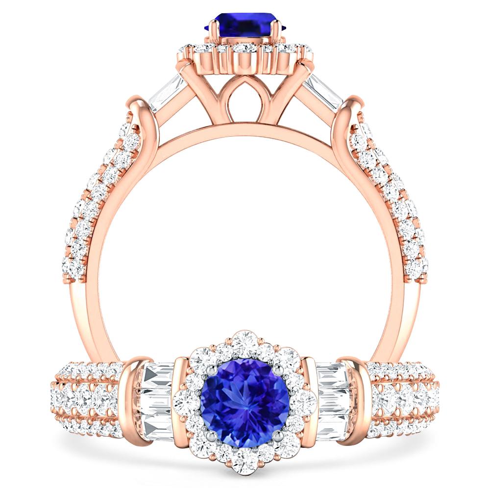 Rose Gold - Tanzanite