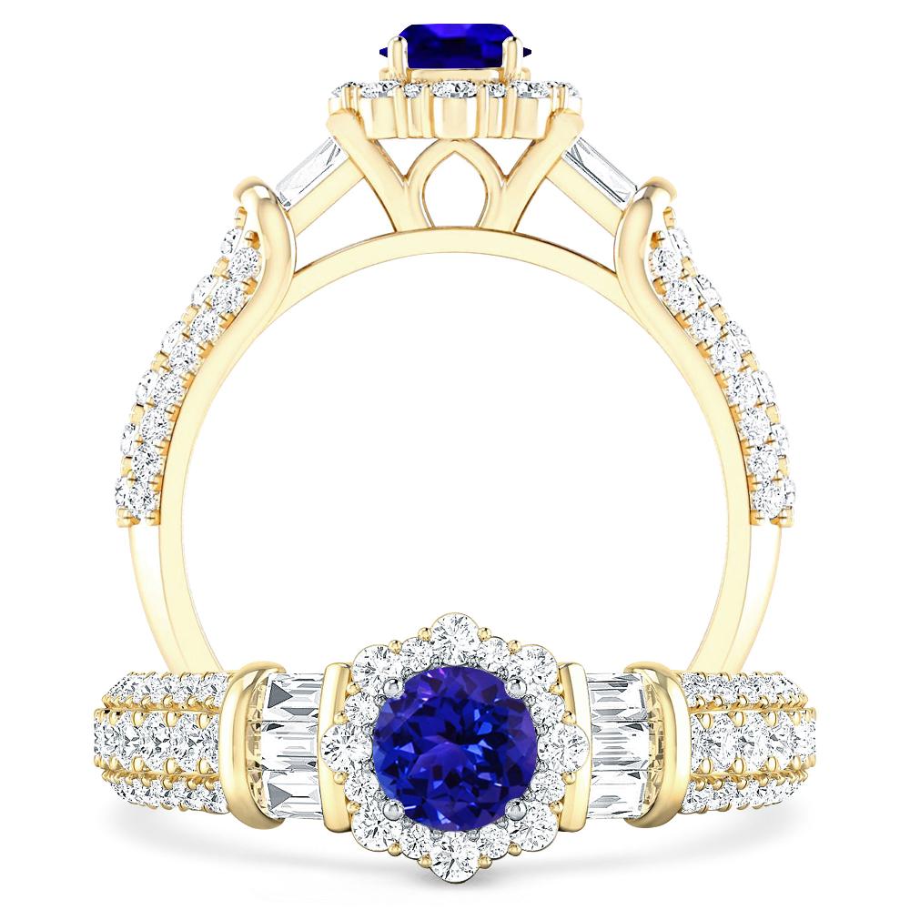 Yellow Gold - Tanzanite