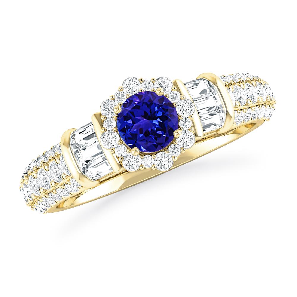 Yellow Gold - Tanzanite