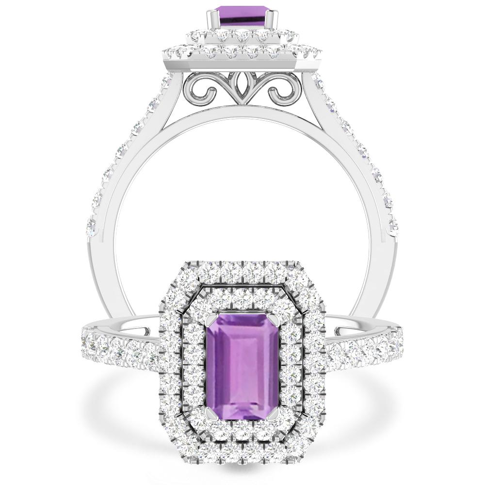 White Gold - Amethyst