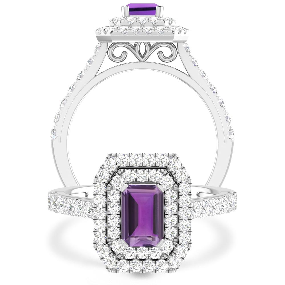 White Gold - Amethyst