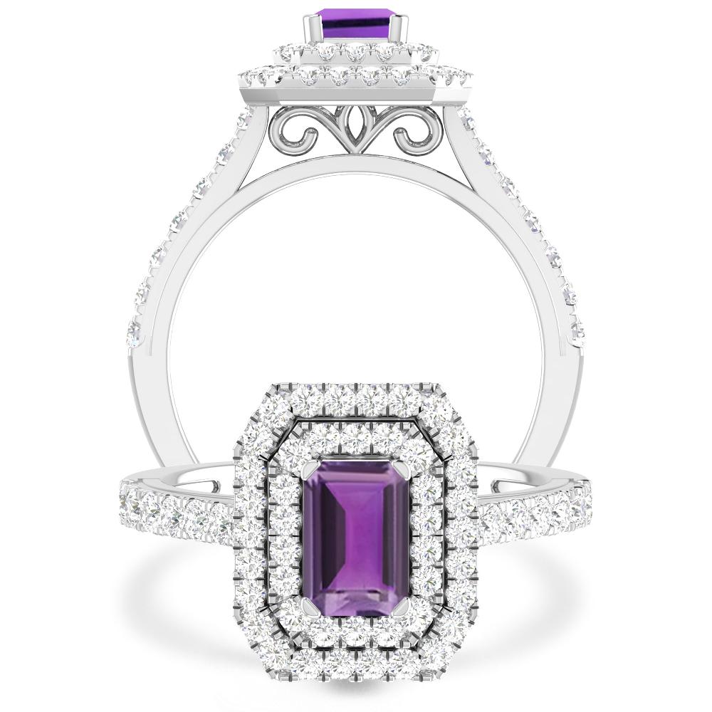 White Gold - Amethyst