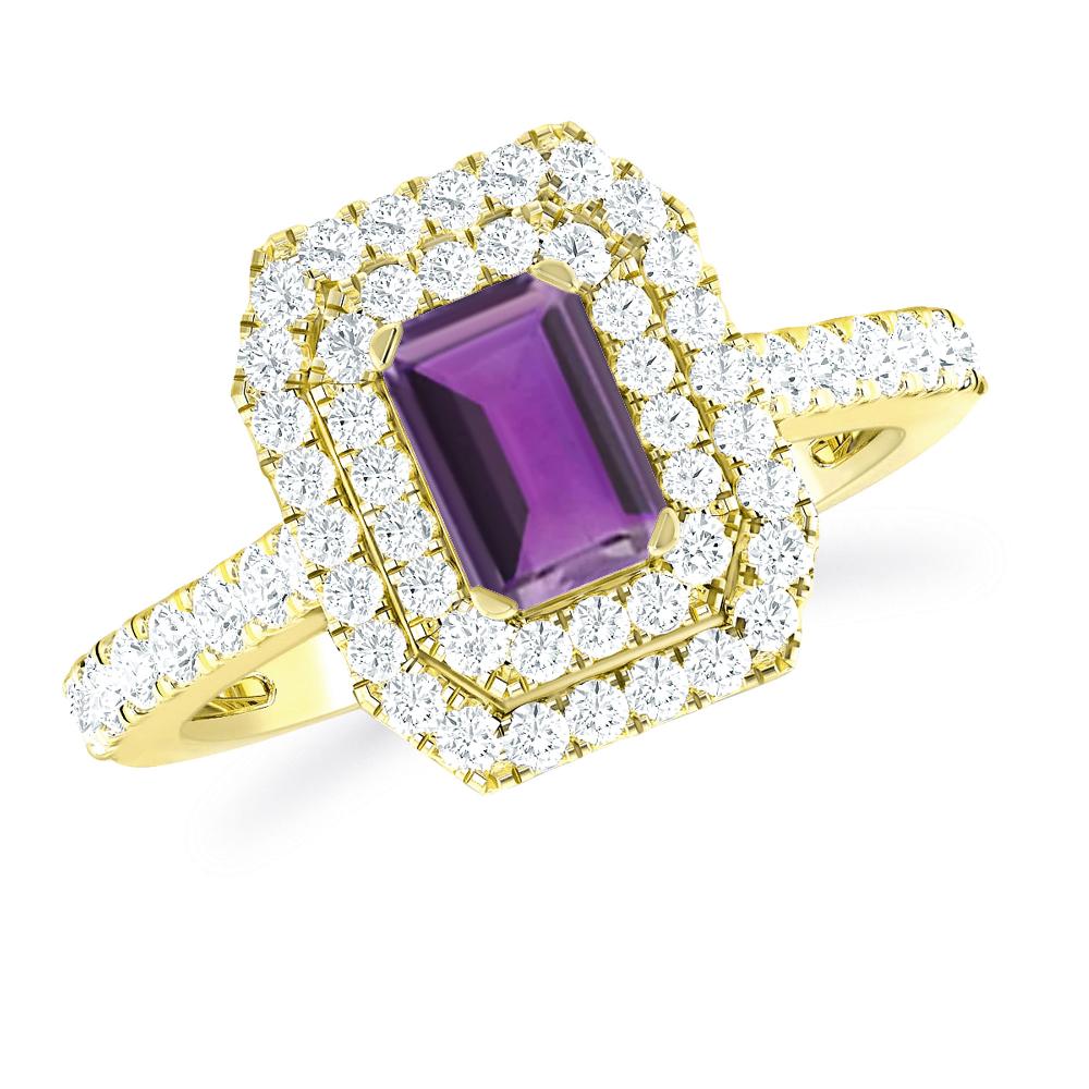 Yellow Gold - Amethyst