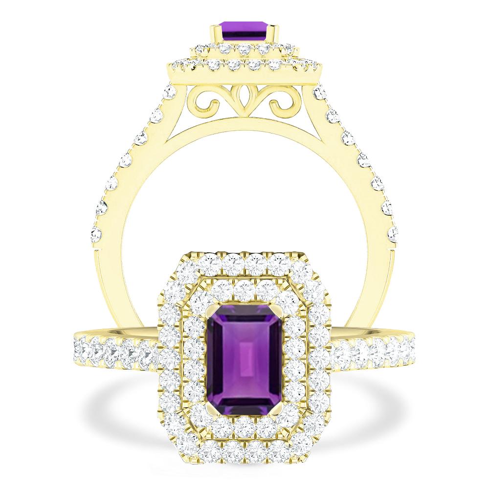 Yellow Gold - Amethyst