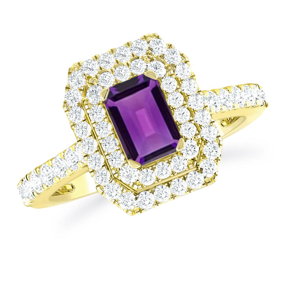 Yellow Gold - Amethyst