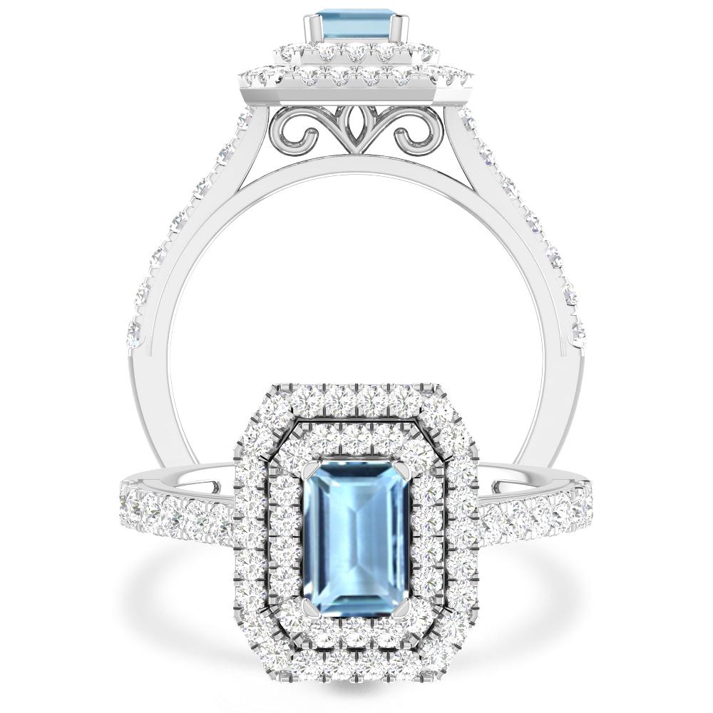 White Gold - Aquamarine