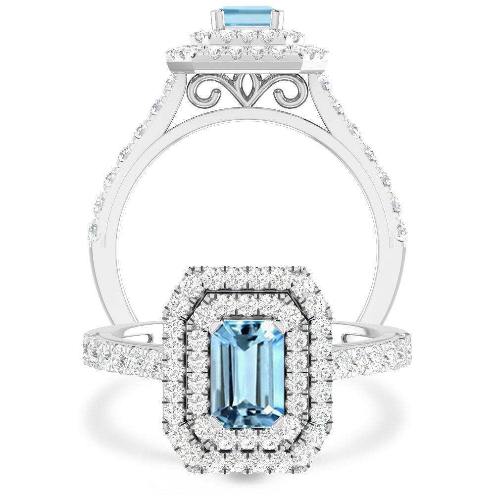 White Gold - Aquamarine