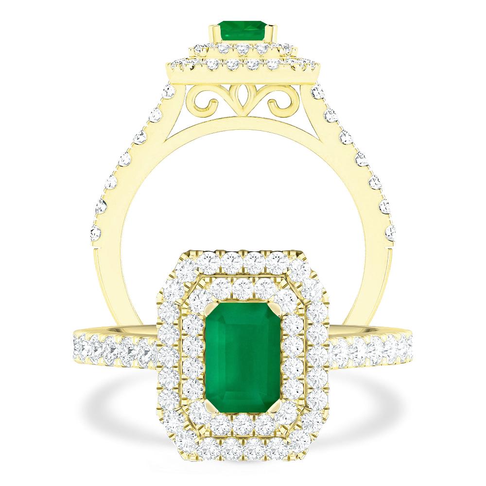 Yellow Gold - Emerald