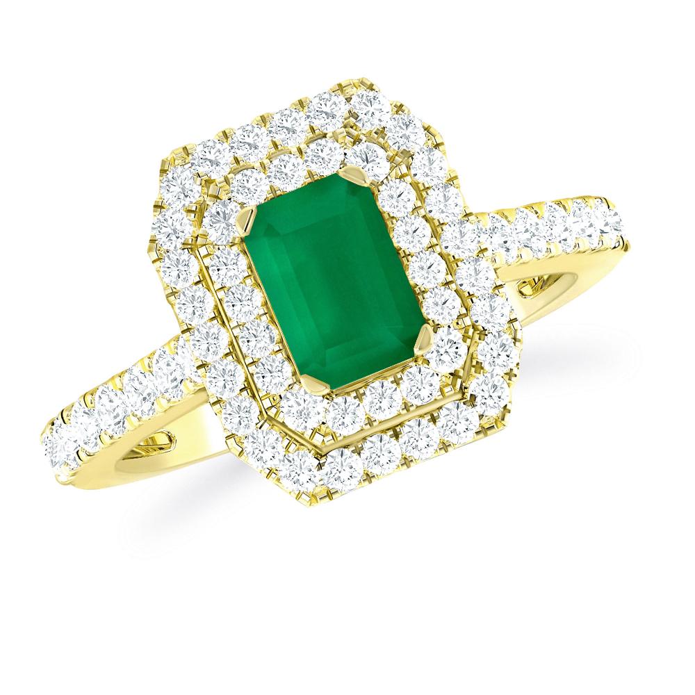 Yellow Gold - Emerald