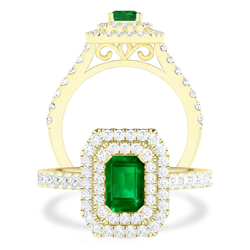 Yellow Gold - Emerald