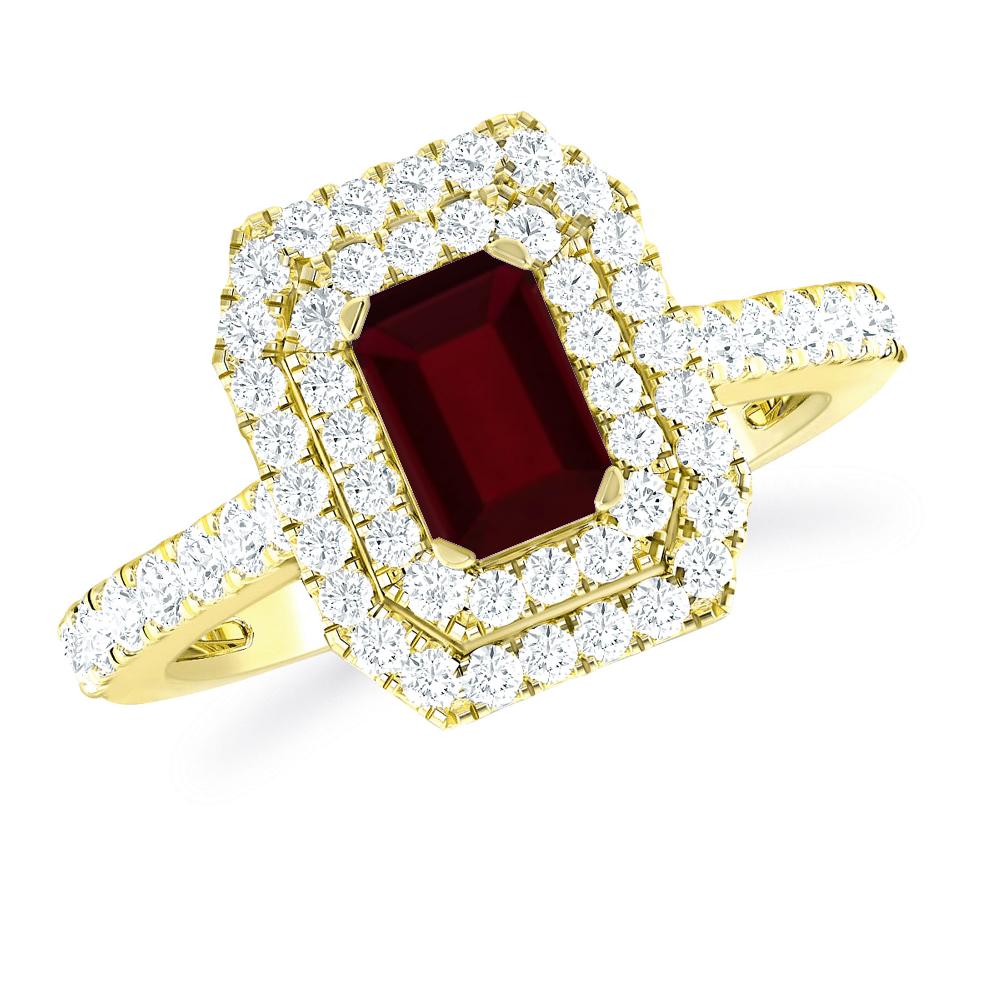 Yellow Gold - Garnet