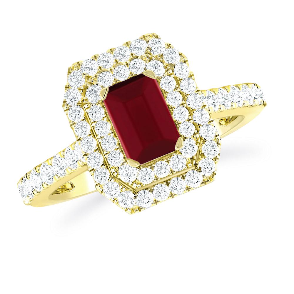 Yellow Gold - Garnet