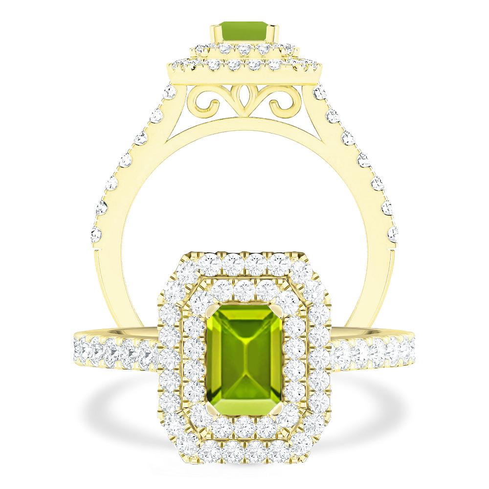 Yellow Gold - Peridot